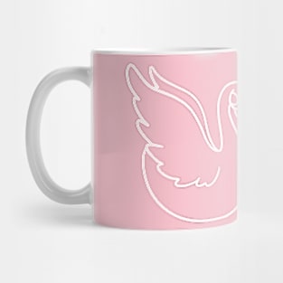 T-Shirt Design Animals Swan Love Mug